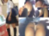 ロリカワ女子下半身に容赦なく盗撮！ぷりぷり幼尻に食い込むPがエロ過ぎる！白猫作品vol,3