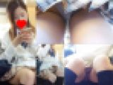 【電車Pちら盗撮】学校帰り制服女子のモロ見え対面パンチラ盗撮【FHD動画】