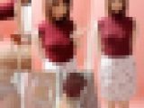 素人パンチラ in 自宅で個人撮影会 vol.077 ピュアピュアハーフ女子大生☆裸Yシャツ☆ゆうかちゃん「あれ、、、思てたのと