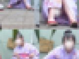 バレちゃった・・・パンティ見せてくれる浴衣娘 ニッコニコで草 2アングルセット