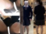 #103 大絶景を跨りアングルで!親連れ優等生JKちゃんの美足&白”生”逆さ撮り風景