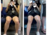 脚フェチ383 S級美人お姉さんの対面エロ過ぎる生足美脚 前編