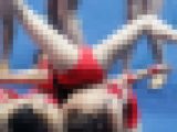 【左右ではみ出しちゃった！】赤レオタ＆パンストちゃんの恥辱[19QHjdHP]