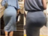 【2名・美クビレ&美尻が際立つスカート着衣尻】