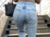 【エロデニム女】たっぷりボリュームお尻のデニムエロ尻から溢れだす淫乱愛撫が垂れそうで淫乱確定OL女の末路【631】