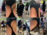 ６人のJK風の逆さ見せパンチラ動画　０２２