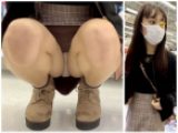 長編:逆さ撮りの瞬間44☆ハーフ美人JD☆しゃがみ正面☆ストーカー撮り☆（フラッシュ撮影/エスカレーター/階段/店舗）