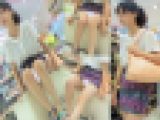 細くてカワイイロリ顔美少女の靴を試着中の無防備なPチラ盗撮動画
