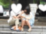 お座りお姉さん発見！！（ＦＨＤ）大変です！！パンツが見えてますよ４６