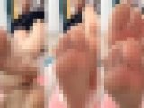 パンストつま先＆足裏がたまらない美脚お姉さん