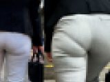 【高画質フルHD】ムチ尻な黒の下着が透ける可愛いOL②
