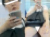 (電車対面)(顔出し)むちむち…むっちり実っちゃった色白パンストふとももちゃんを…くぱぁ~っとひろげ続けちゃうリクスー女子大生さ