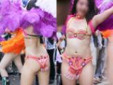【写真】商店街に躍動する黒髪の美少女！ムチムチ白肌が躍動するフレッシュ女子大生サンバダンサー　高画質245枚！ vol.1