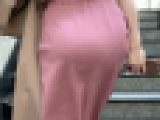 【真面目女の肉尻】長身デカ尻女の最高のお尻。大きすぎてパンティーラインがこのスカート生地で浮き出るバック好き女【658】