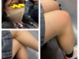 JK風制服美女の真上接近エロ過ぎるミニスカ生脚322