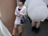 【お宝】ショートカット美少女スケスケワンピ