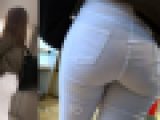 お姉さんのお尻：もう肌色やんｗ肉感溢れる透けTバックお姉さん②