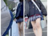 JKのエロい生足とパンティ　MM　その1