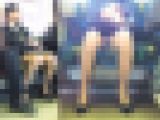電車内の視線を独占する超美人OLのモロ見えパンスト越しパンチラ【拘束列車は覗き放題No,59】