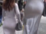 マキシワンピ爆尻追跡＊ジューシーな尻肉を豪快に揺らすエロいお姉さん