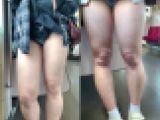 【4K】卑猥な真っ白脚肉を超至近距離で接写地獄に・・?