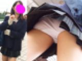 【再販】JKフルHD高画質パンチラ逆さ撮り　022【特典付き】堀〇真希!?スクールカースト最上位！陽キャ美少女の純白！