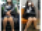2名の美人リクスーOLお姉さんの対面エロ過ぎるパンスト美脚673