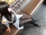 オタクの色白！美脚！美少女⑤（私服で肌色ストッキング+黒タイツ）