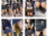 4名のJK風制服美女のエロ過ぎる真上からのミニスカ生脚401