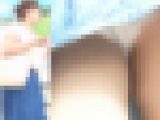 [★新作][★顔出し]パンチラ盗撮 女子大生 レース付き白パンツを接近撮影