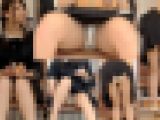シミ滲み白パンツがモロ見えの可愛いミニスカ女子の恥ずかし開脚ぱんちら～FHD動画編～