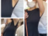 美人OLお姉さんの超接近エロすぎる脇全開30