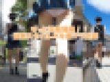 【4K】無限風パンチラ!ショートJK細もも純白