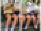 目の前やり場に困るJK風制服S級美女のエロ過ぎる生脚美脚416