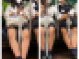 JK風制服美女の対面・エロ過ぎるミニスカ生脚424