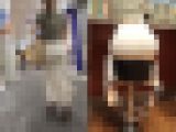 【マ◯ク座り尻】マーメイドスカートの大きなお尻