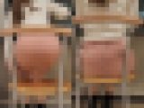 【ピンクタイスカ】透けるぐらい薄いスカートのデカ尻OL2