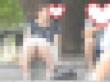 お座りお姉さん発見!!(FHD)大変です!!パンツが見えてますよ84
