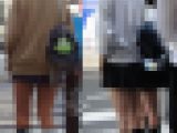 制服女子街撮り30 信号待ちをしているJK