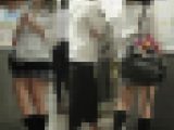 制服女子街撮り34 彼氏とイチャイチャしているJK