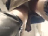 地下鉄のエスカレーターのミニスカJD