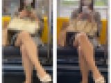 長編シリーズ601 脚を組む美人お姉さんの対面エロ過ぎるパンスト美脚