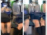 仲良し2人組のS級JK風制服美女の対面エロ過ぎるミニスカ生脚449 part1