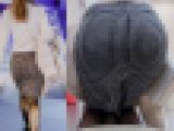 【黒ストタイトスカート】デカ尻の人妻ホテヘル嬢