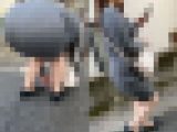 日本人離れのムチムチボディーを思わず追跡してしまいましたw