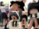 【鬼畜スカートめくりvol46】前からめくりにしゃがみ中めくり!突き出し生尻モロ出し12連めくり~