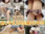 【履き忘れ？】姪っ子2人の公園パンチラ?ワカメちゃんスカートで生パン