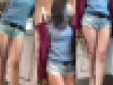 続・完璧なハイレグショーパンで生脚全部見せしてるJD