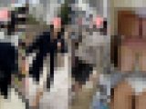 スカートカメラ突っ込みOL2人・JD～地下鉄のエスカレーター