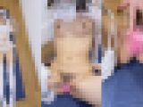 【こっそり秘部を観察&amp;amp;お触り】制服を着た時のスレンダー事務員さんの秘部（ウェディングコスにて）